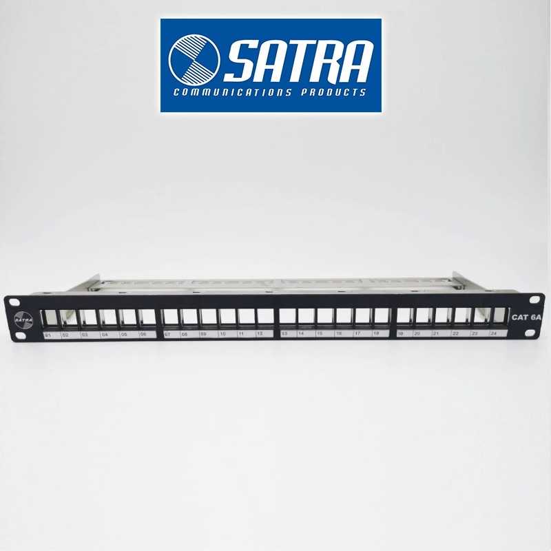 Patch Panel Cat. 6A 24 Ptos. C/Jacks blindados