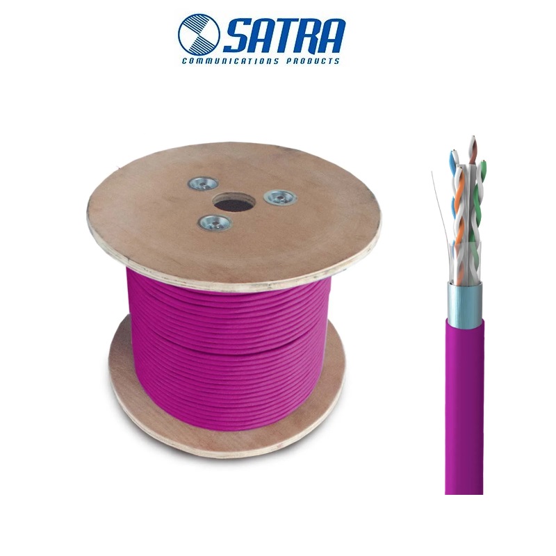 CABLE CAT6A F/UTP-LSZH-3-22 23AWG 305MT INTERIORES VIOLETA SATRA