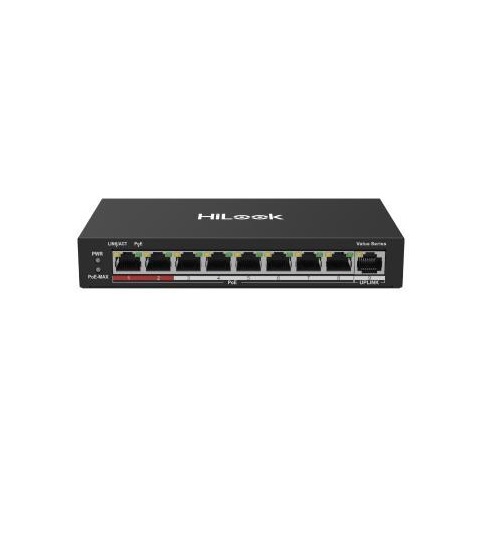 SWITCH POE 8PORT NO ADMINISTRADO FAST ETHERNET  8*PoE/100M -1UPlink/100M 60W NS-0109P-60(B) 