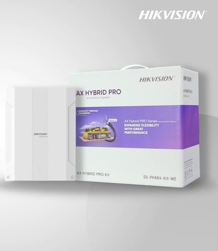 KIT  DE ALARMA/ INCLUYE 8 ZONAS A BORDO EXPANDIBLE HASTA  64 ZONAS/LAN/PSTN/ WI-FI/ GPRS O 3G/4G/LLAVERO/TECLADOX1/PIRX2/MAGNETX1-DS-PHA64-KIT