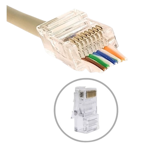 CONECTOR EZ PLUG RJ-45 CAT. 6