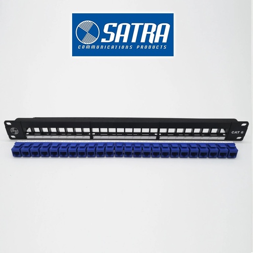 Patch Panel Cat6 24 Ptos. C/Jacks
