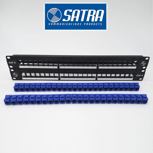 Patch Panel Cat6 48 Ptos. C/Jacks