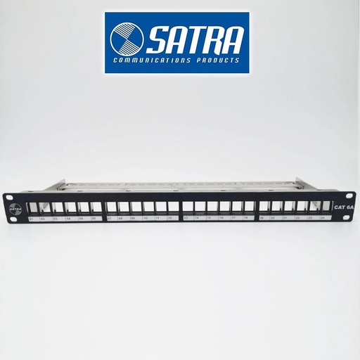 Patch Panel Cat. 6A 24 Ptos. C/Jacks blindados