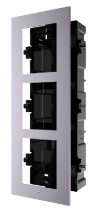 MONTAJE EMPOTRADO PARA TRES MODULOS DE VIDEOPORTERO DS-KD-ACF3/PLASTIC
