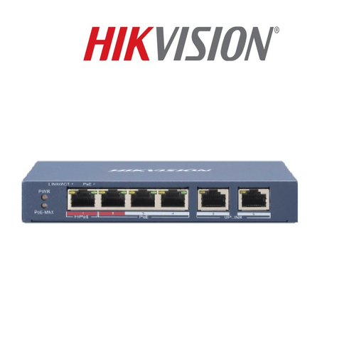 SWITCH 4P POE 2 UP LINK. 1P HIPOE 60W DS-3E0106HP-E