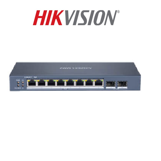 SWITH ADMIN 8 PUERTOS POE 2 PUERTOS 1000M Y 1P FIBRA DS-3E1510P-SI