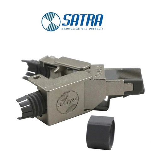 CONECTOR PLUG RJ-45 CAT6A BLINDADO SATRA