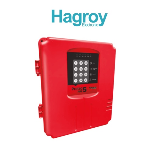 PANEL DE ALARMA CONTRA INCENDIO 5 ZONAS HAGROY HG-PTFIRE-5-220