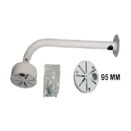 SOPORTE DE ALUMINIO DE 80 CM CURVO SP-80C-C/P