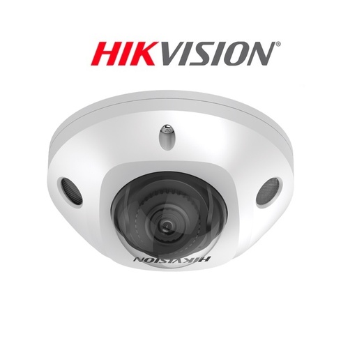 MINI DOMO IP 4 MP 2.8 MM / MIC/ 30 MTS IR EXIR IP67  IK8  WDR 120 DB  POE / ACUSENSE ALARM  OUT-IN  / MICROSD 